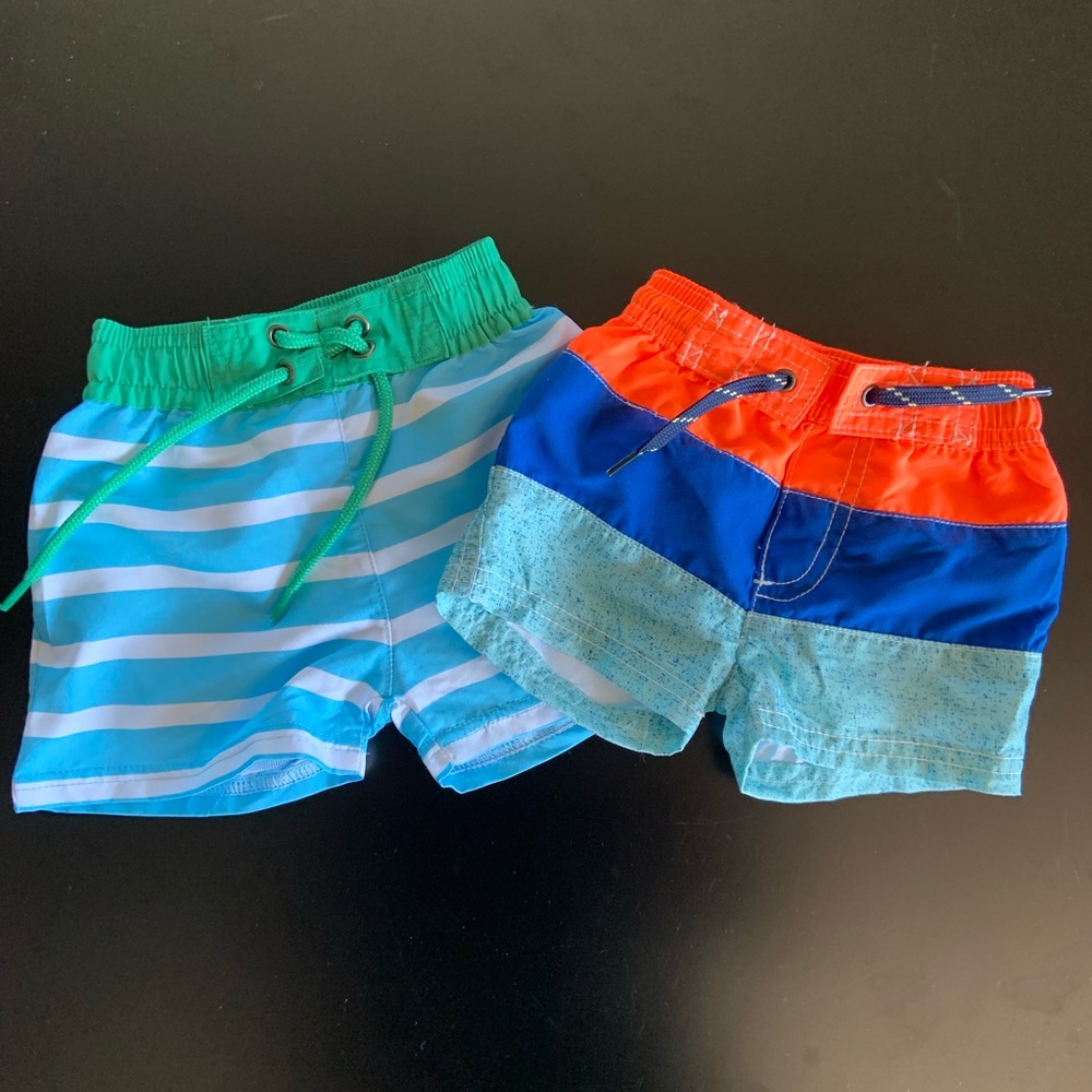 Baby Boy Swim Shorts Lot - 3m & 6m